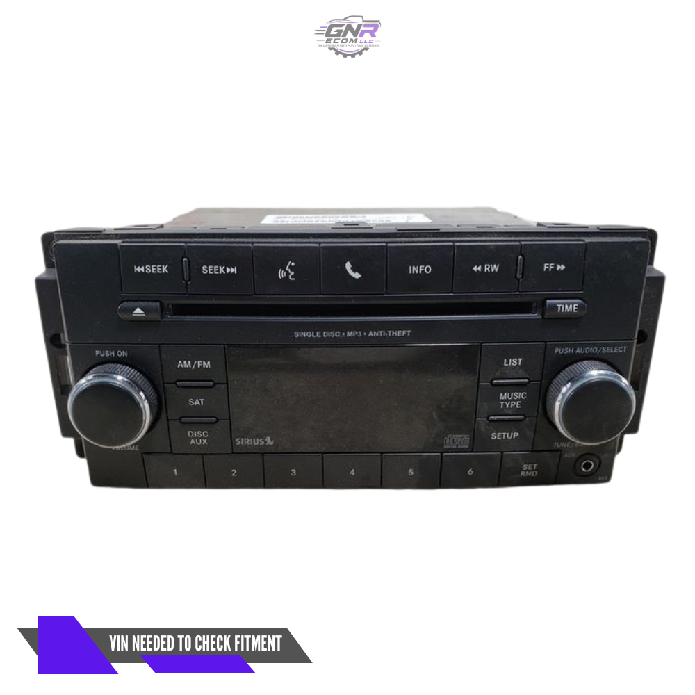 2012–2017 JEEP PATRIOT MP3 CD with Satellite Radio Receiver Face ID RES OEM — view 1