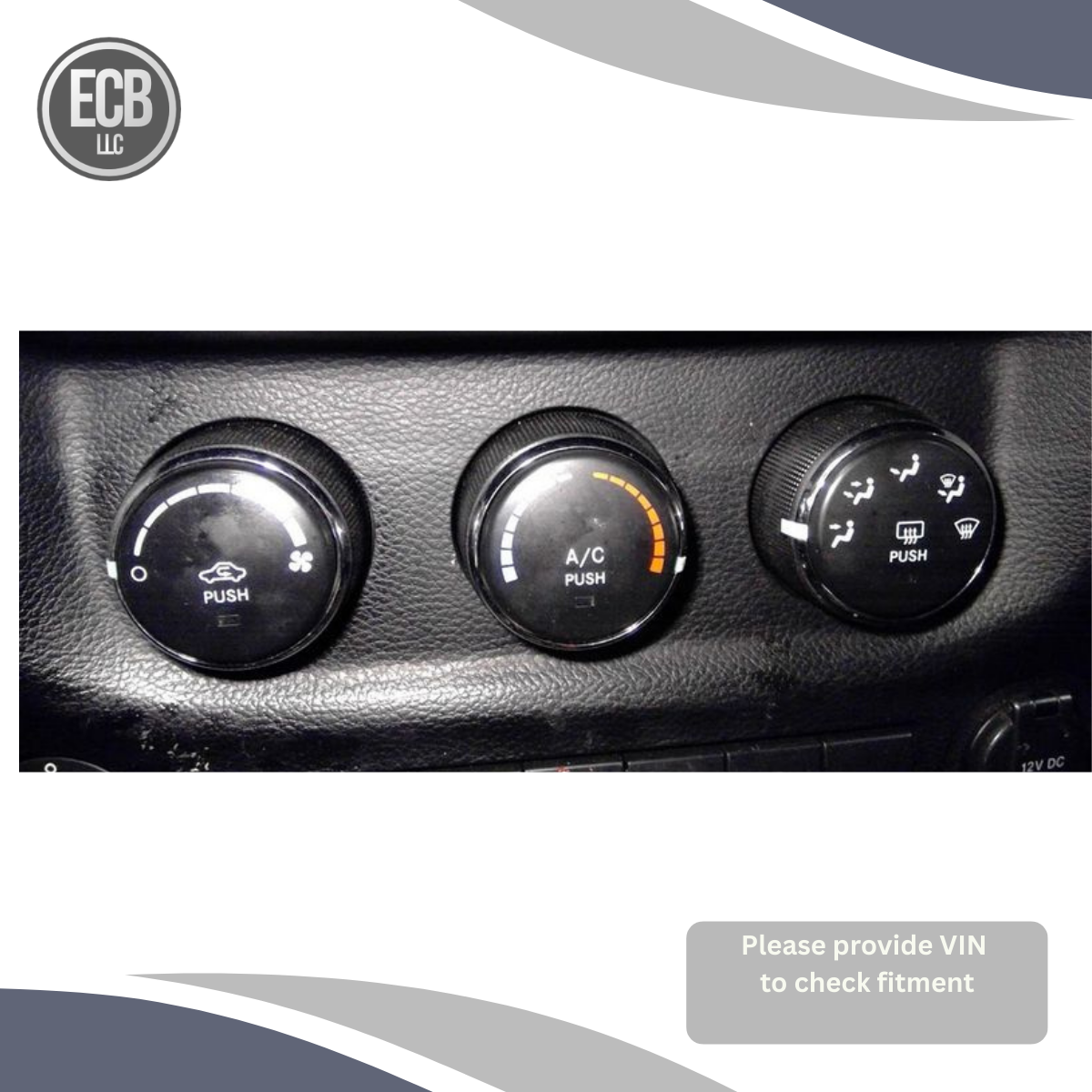 2011–2013 Jeep Wrangler Manual AC Heater Temperature Climate Control OEM — view 4