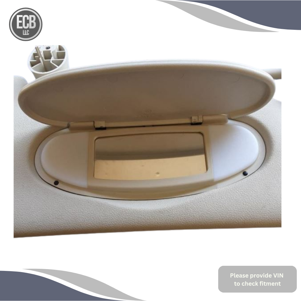2007–2013 Mini Cooper RH Passenger Sunvisor Sun Visor with Mirror & Light OEM — view 2