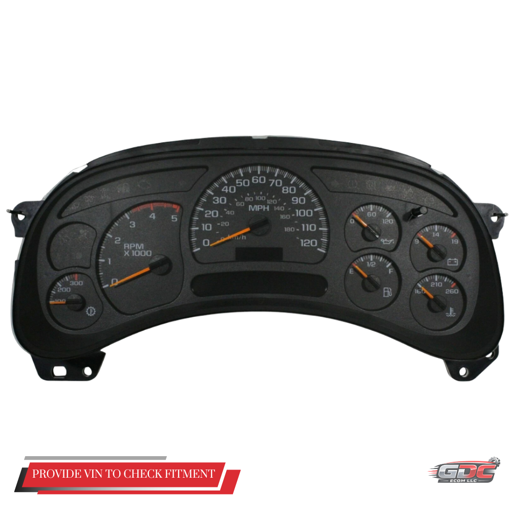 2001–2002 Chevrolet Silverado 2500 Speedometer Head Cluster OEM — view 1