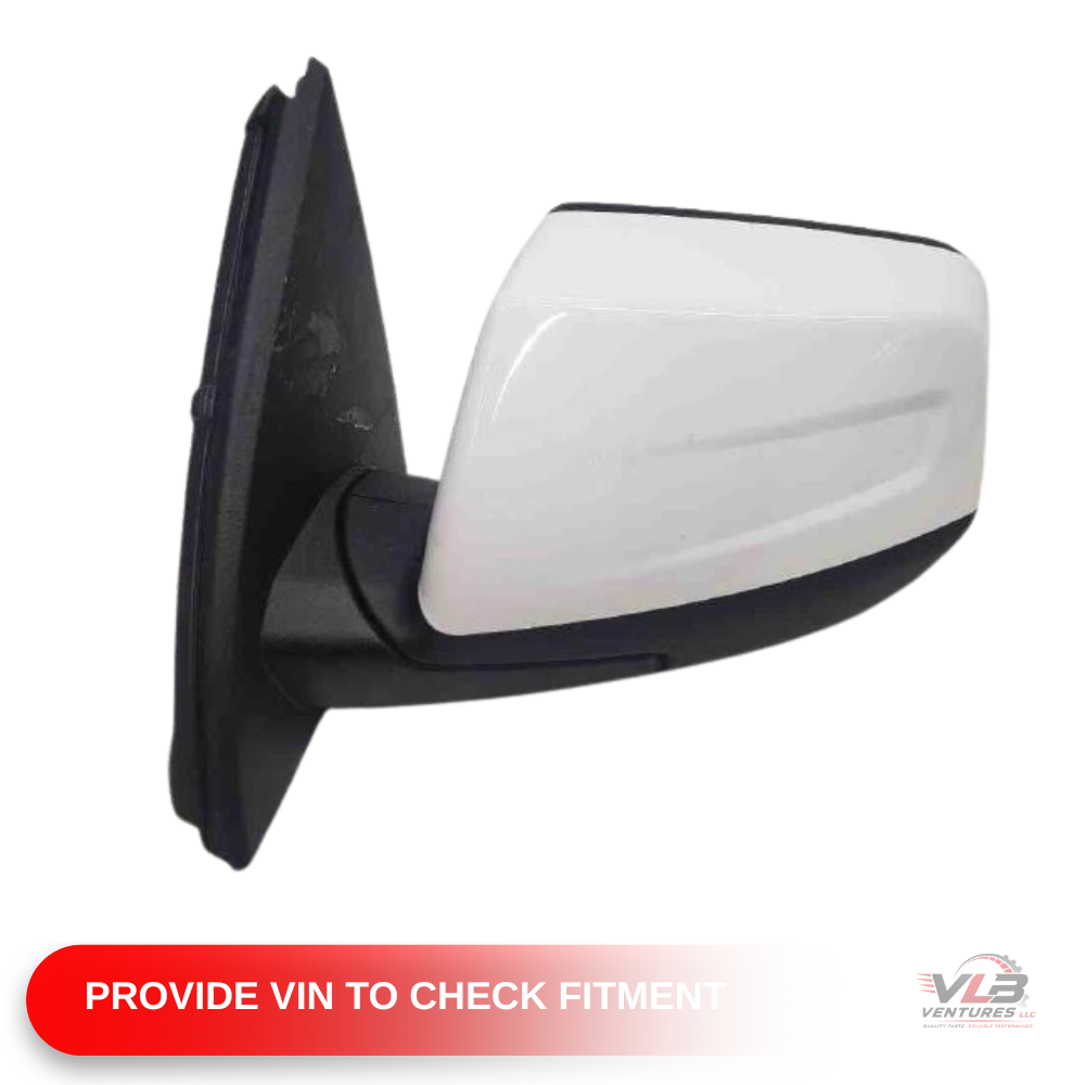 2017–2019 GMC Acadia Left Driver Side View Door Mirror Power Option DR5 White — view 1