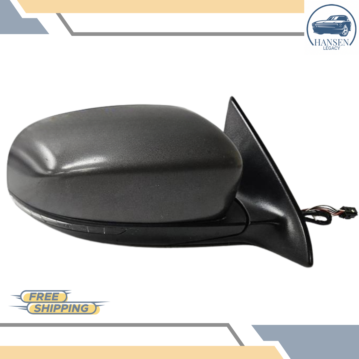 2014–2021 Jeep Cherokee Right Passenger Side View Door Mirror Black RH — view 2