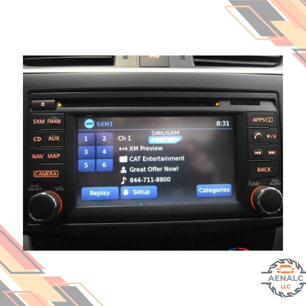 2015–2017 Nissan NV 200 1500 2500 3500 Radio Display Receiver NAV AM FM CD MP3 — view 2