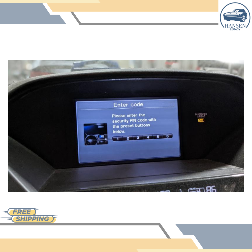 2012–2015 Honda Pilot Information Dash Display Screen 12 13 14 15 — view 1