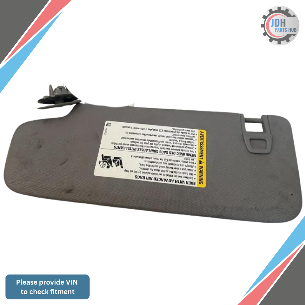 2020–2023 Chevrolet Equinox RH Passenger Sunvisor Sun Visor with Mirror & Light OEM — view 3