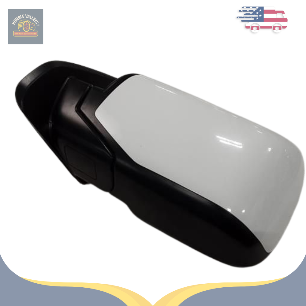 2009–2015 Honda Pilot Left Driver Side View Door Mirror Heated White OEM — view 1
