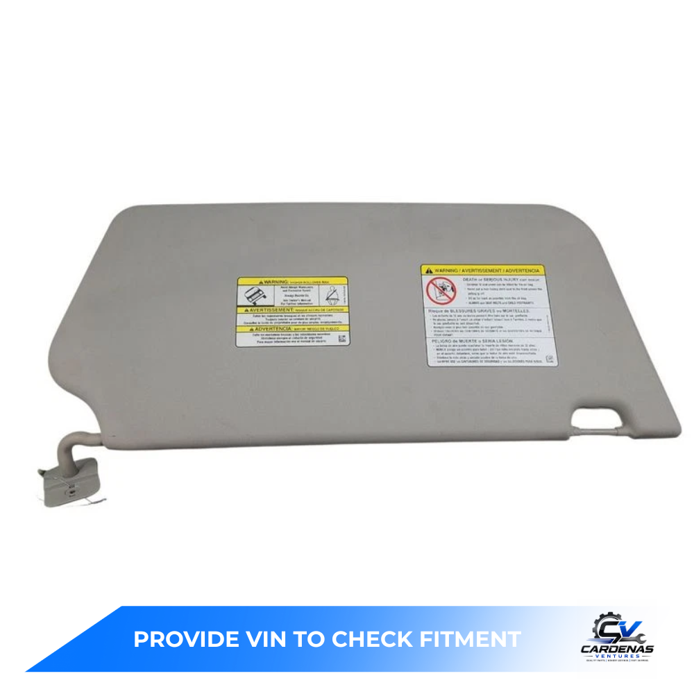 2015–2020 Ford Transit 250 Driver LH Interior Sun Visor Gray OEM — view 2