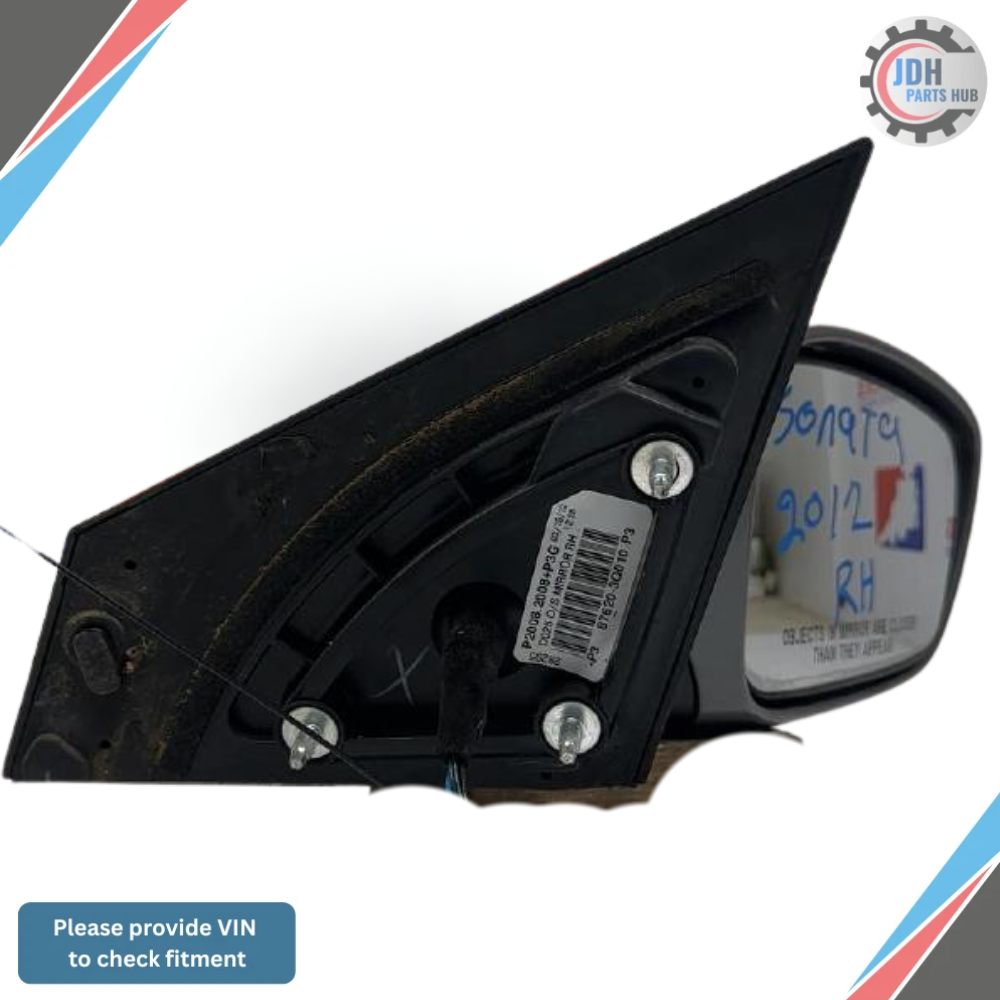 2011–2014 Hyundai Sonata RH Passenger Side Power View Mirror Assembly OEM — view 2