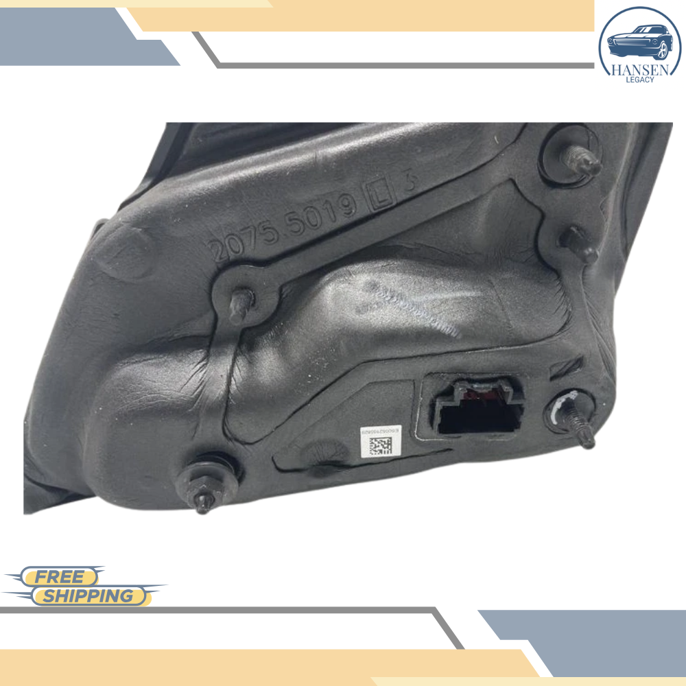 2019–2024 Ford Edge Left Driver Side View Door Mirror White OEM — view 3