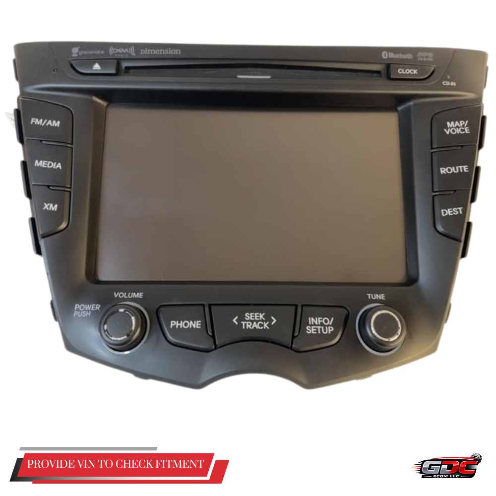 2012–2015 Hyundai Veloster Radio Receiver Display Screen with Navigation OEM — view 1