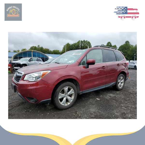 2014–2016 Subaru Forester Left Driver Side View Door Mirror Assembly LH Red — view 3