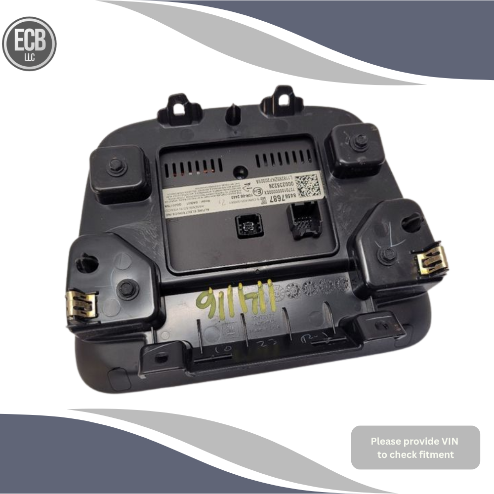2019–2023 Chevrolet Malibu Dash Mounted Information Display Screen OEM — view 3