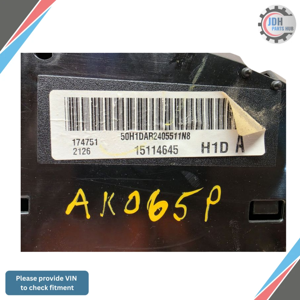 2003–2005 Cadillac Escalade ESV Speedometer Head Cluster Us Market Low Miles OEM — view 2