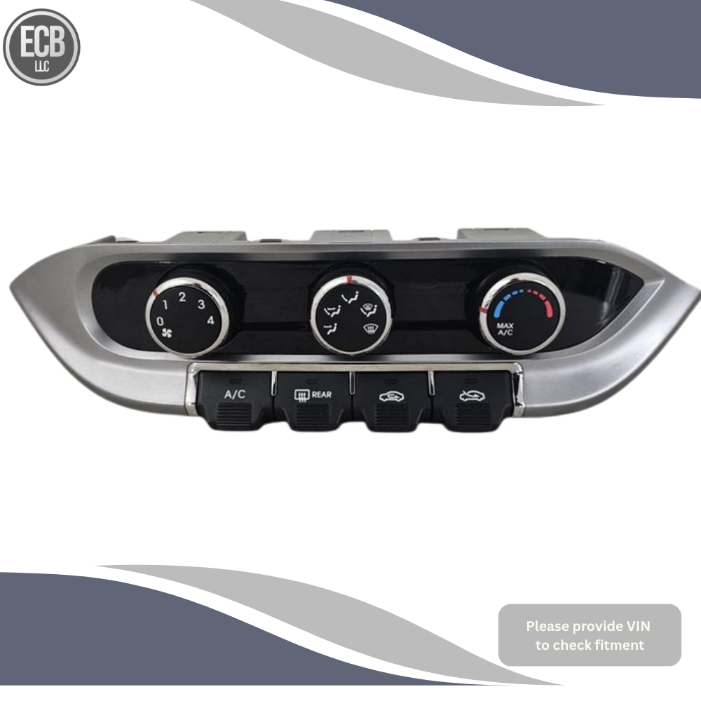 2012–2015 Kia Rio A/C Heater manual Temperature Climate Control (3 knob) OEM — view 1