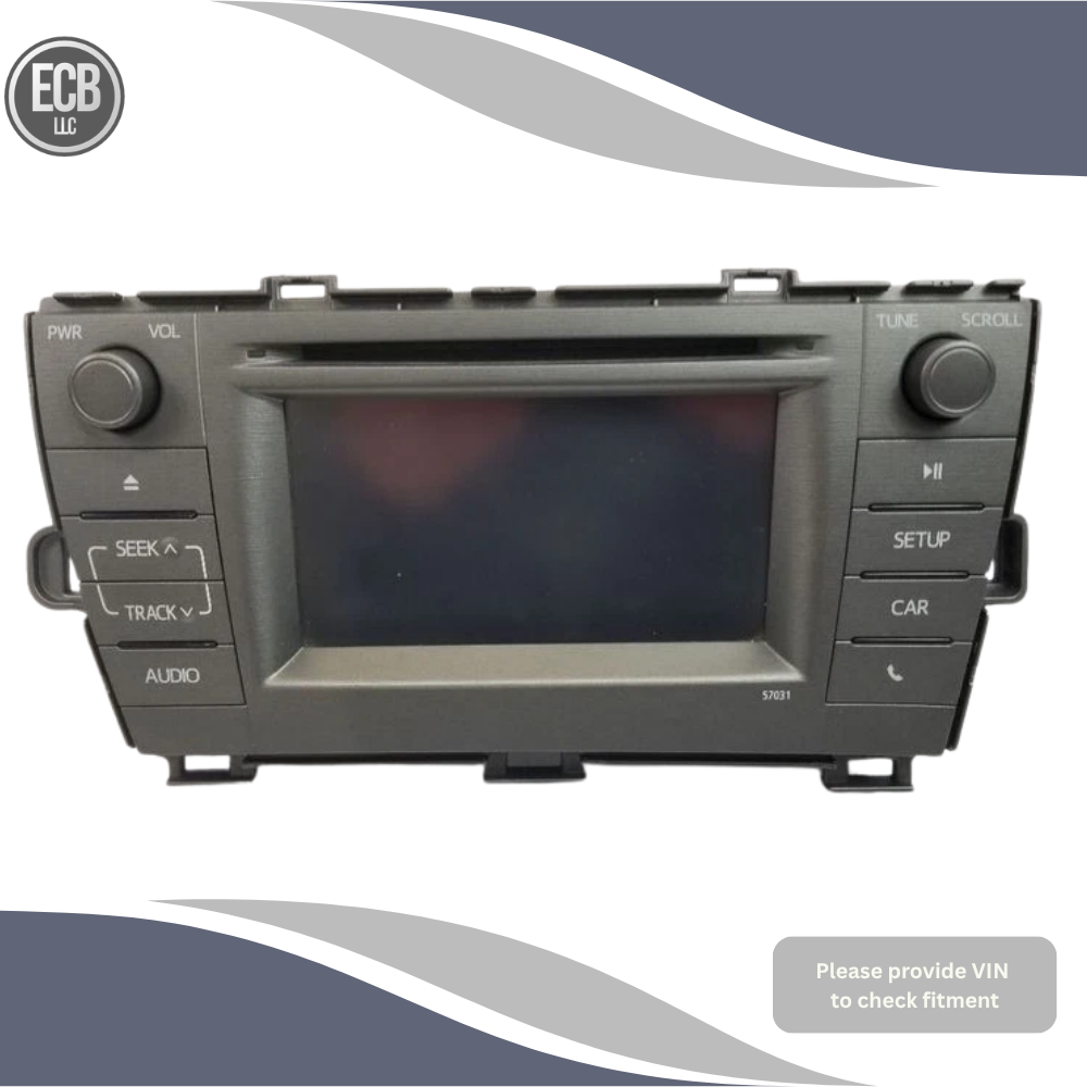 2012–2015 Toyota Prius Radio CD Player Single Disc 57031 OEM 12 13 14 15 — view 1