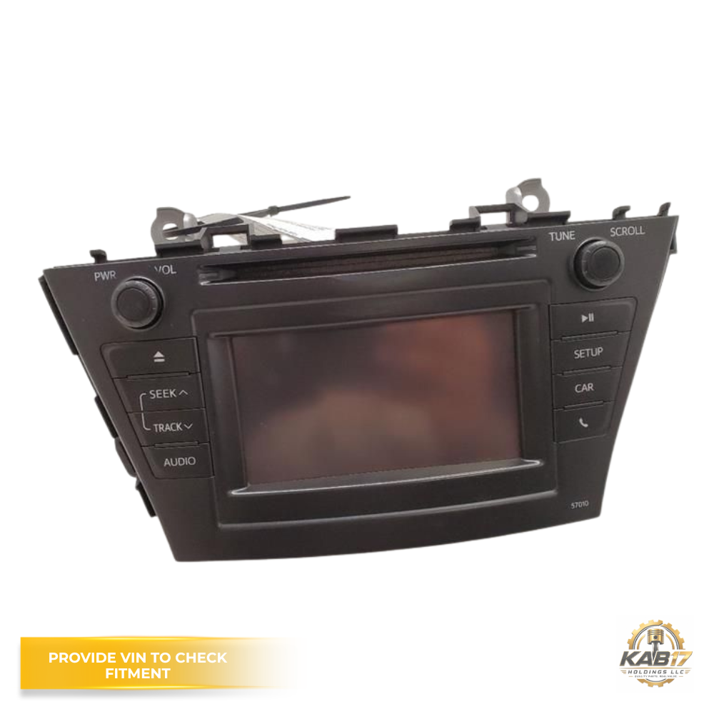 2012–2014 Toyota Prius V Display Screen CD Radio Receiver OEM 57010 — view 1