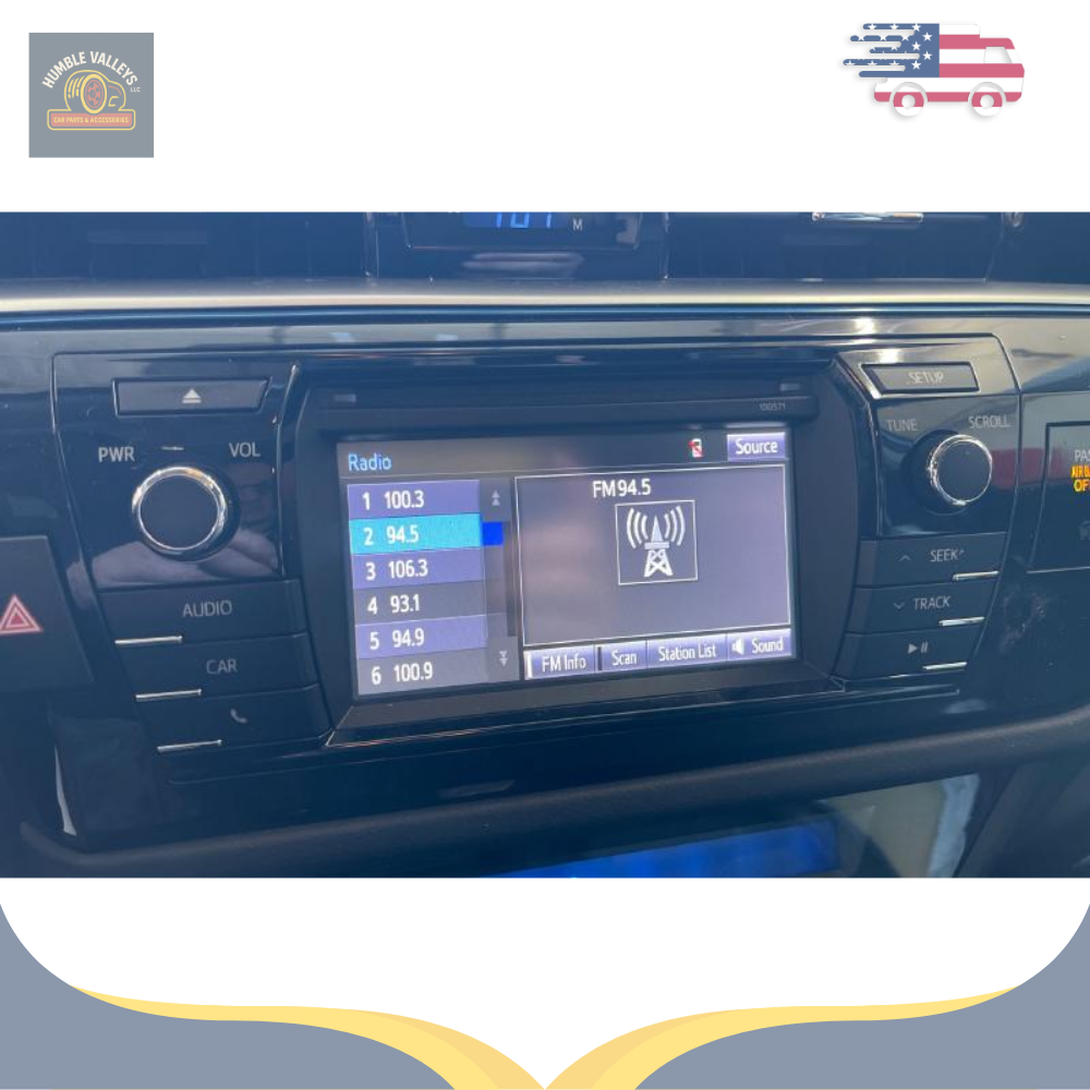 2015–2016 Toyota Corolla Radio Display Receiver AM FM CD 100571 OEM — view 2