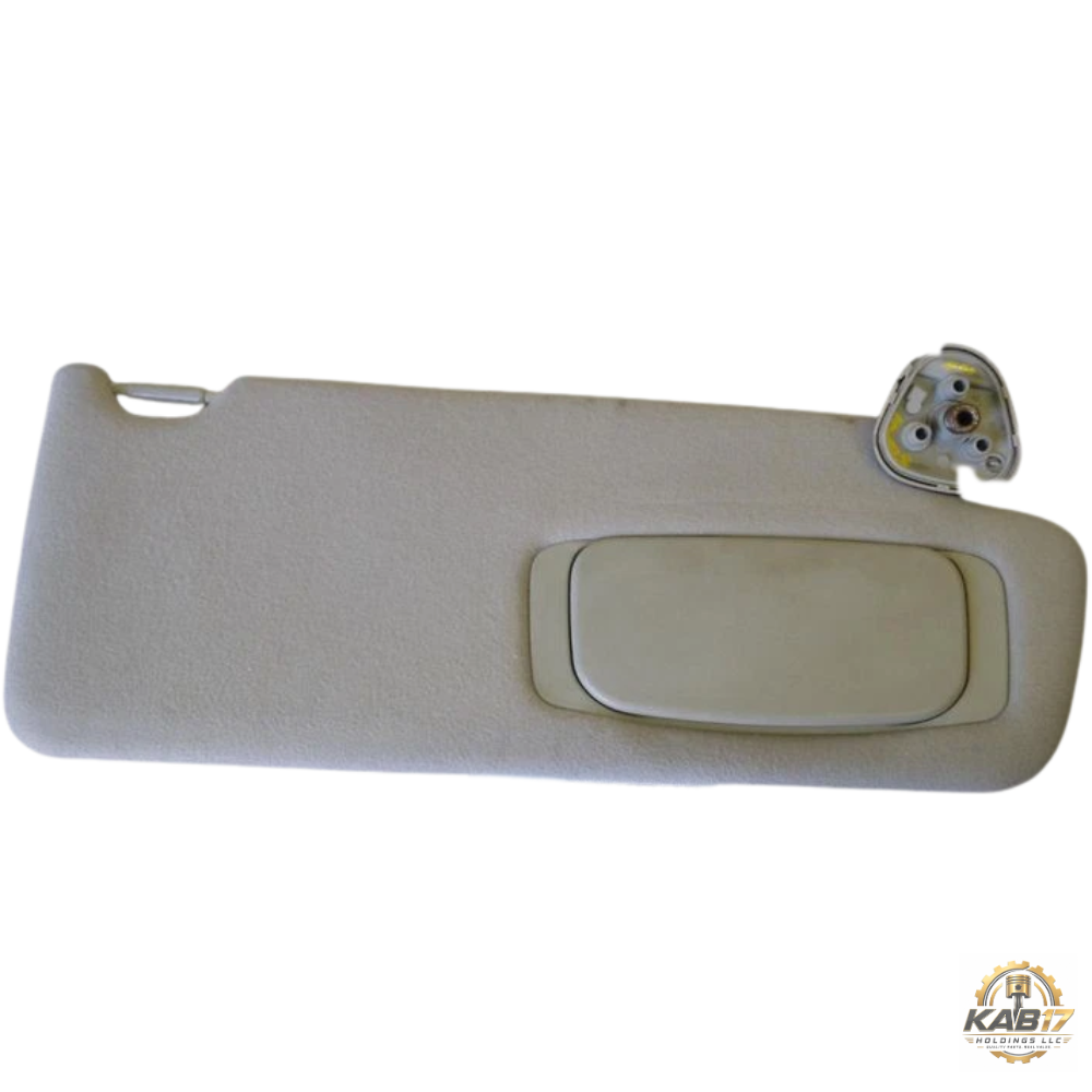 2009–2013 Toyota Tundra Gray Cloth Passenger RH Sun Visor Shade OEM — view 1