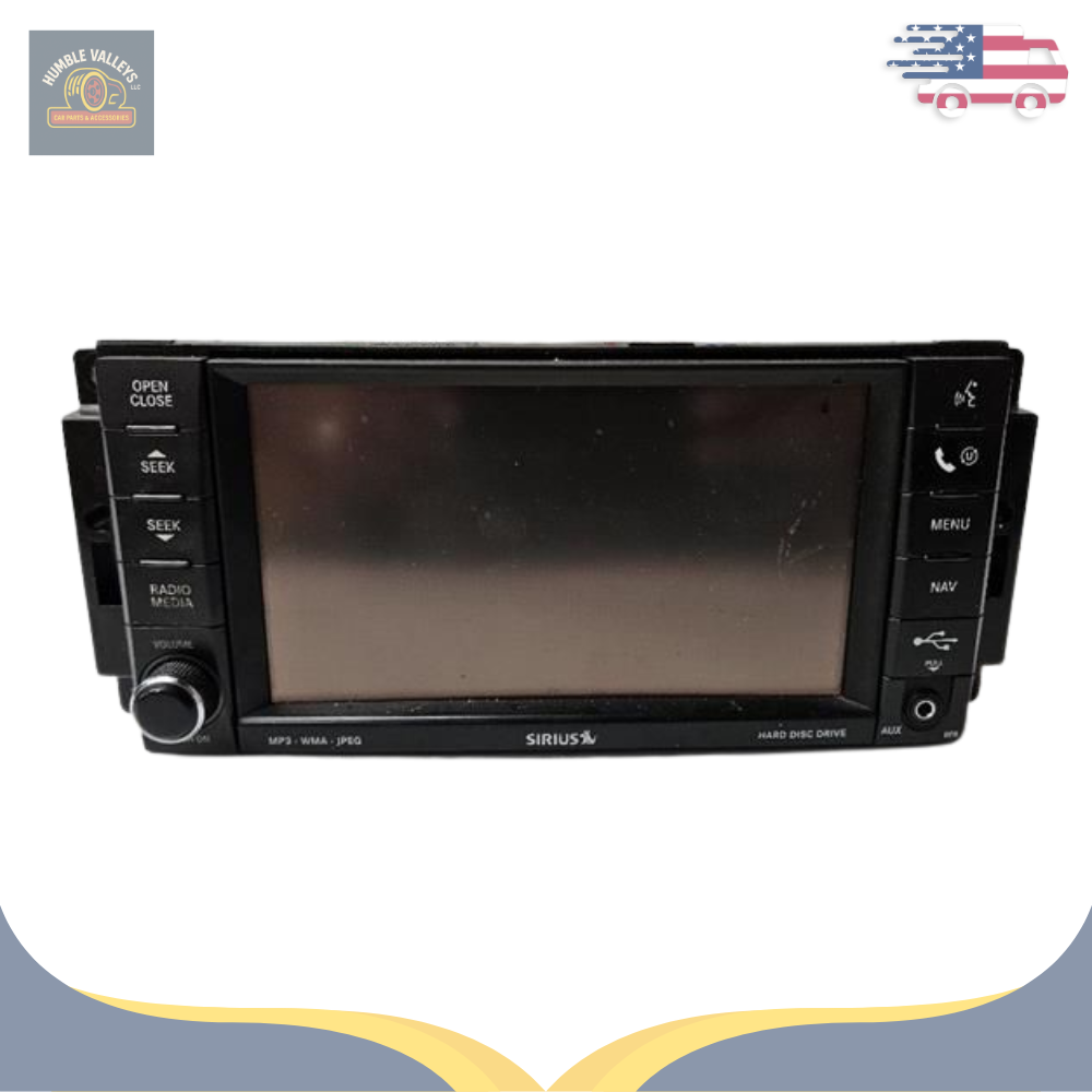 2008–2010 CHRYSLER JEEP DODGE AM-FM-DVD RADIO DISPLAY RECEIVER SATELLITE RER — view 1