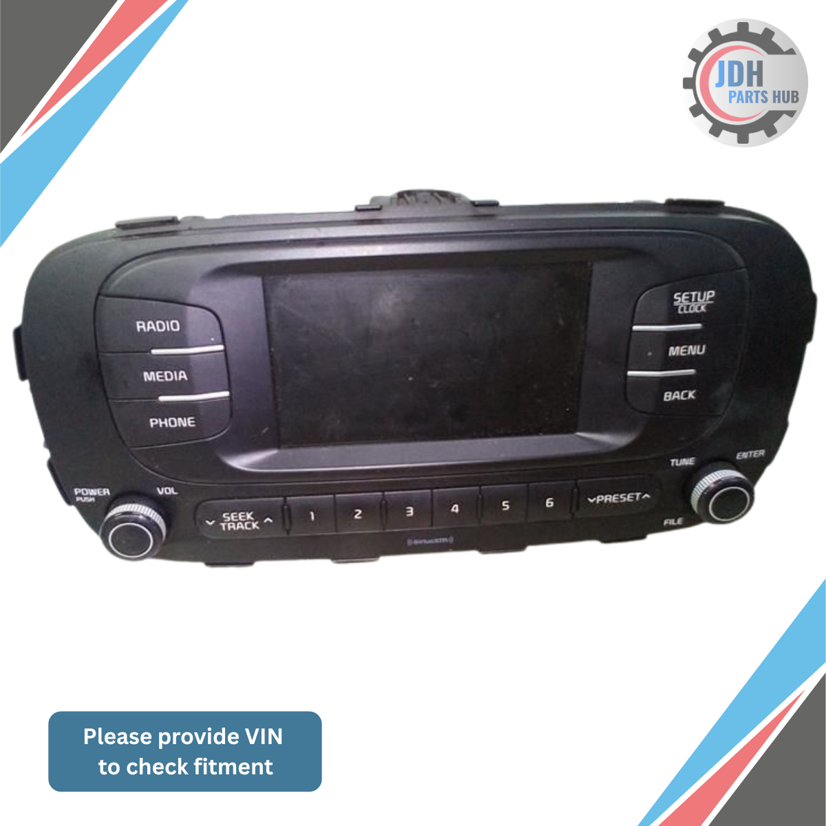 2017–2018 Kia Soul UVO Touch Screen AM FM Bluetooth Media Radio Receiver OEM — view 1