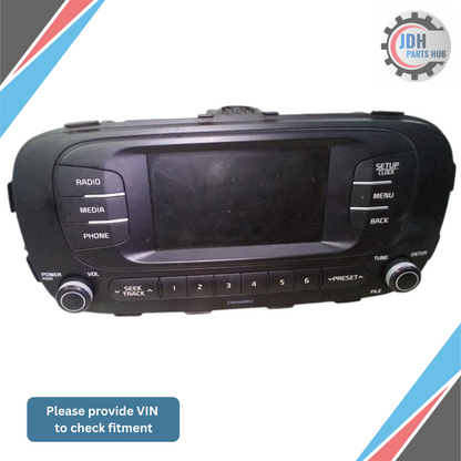2017–2018 Kia Soul UVO Touch Screen AM FM Bluetooth Media Radio Receiver OEM — view 1