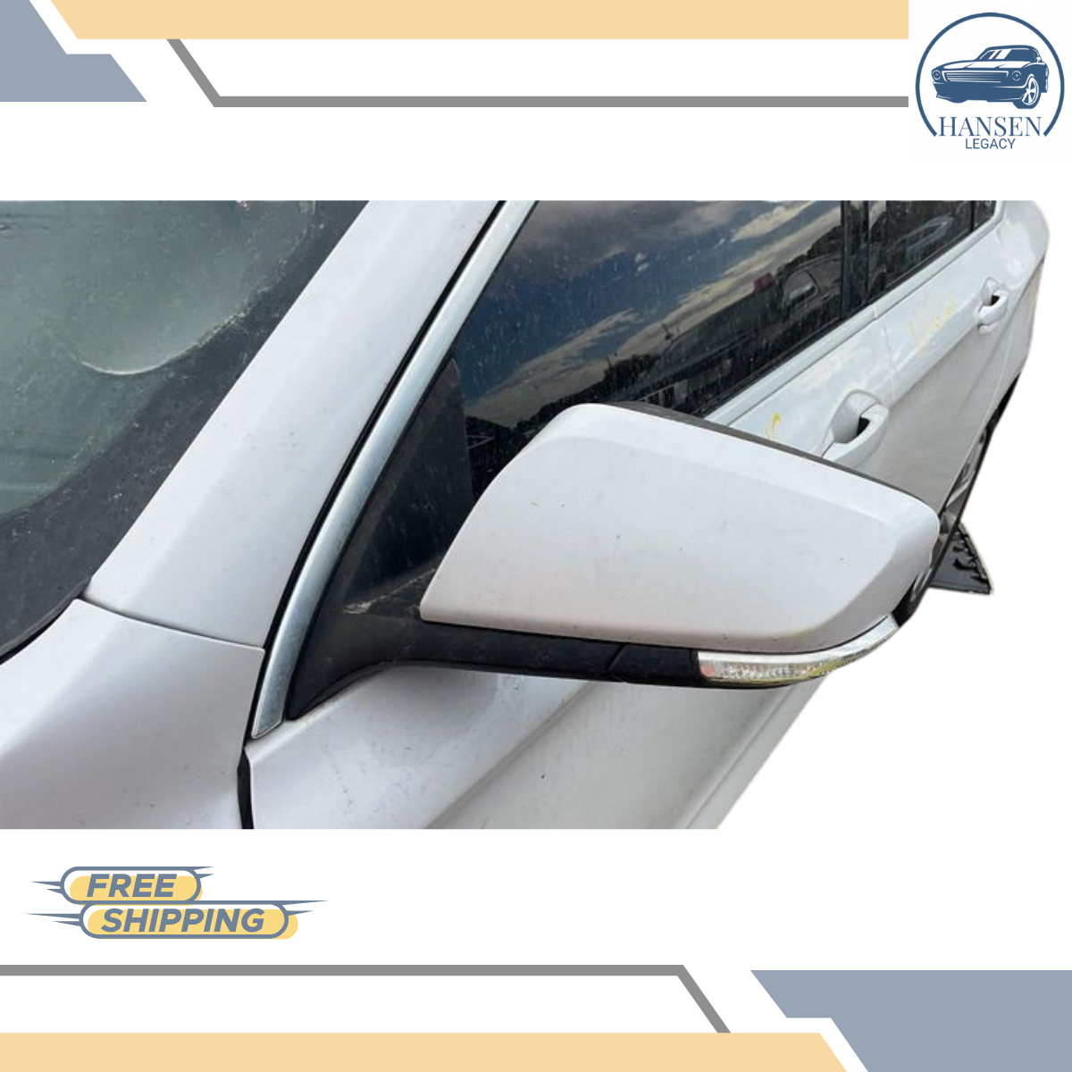 2016–2020 Chevrolet Impala Left Driver Side View Door Mirror White LH — view 2