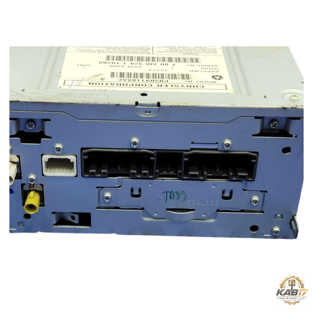 2012 Jeep Grand Cherokee Radio with Navigation Sat CD DVD HDD Face ID RHB OEM — view 4