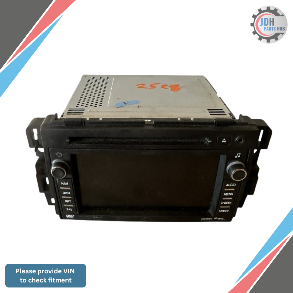 2010–2012 Chevrolet Traverse Navigation Radio Receiver with Display Option U4H OEM — view 1