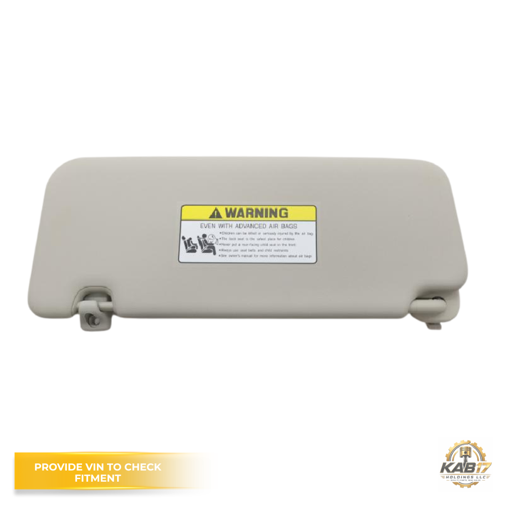 2023–2024 Kia Niro RH Passenger Sunvisor with Mirror Gray OEM — view 2