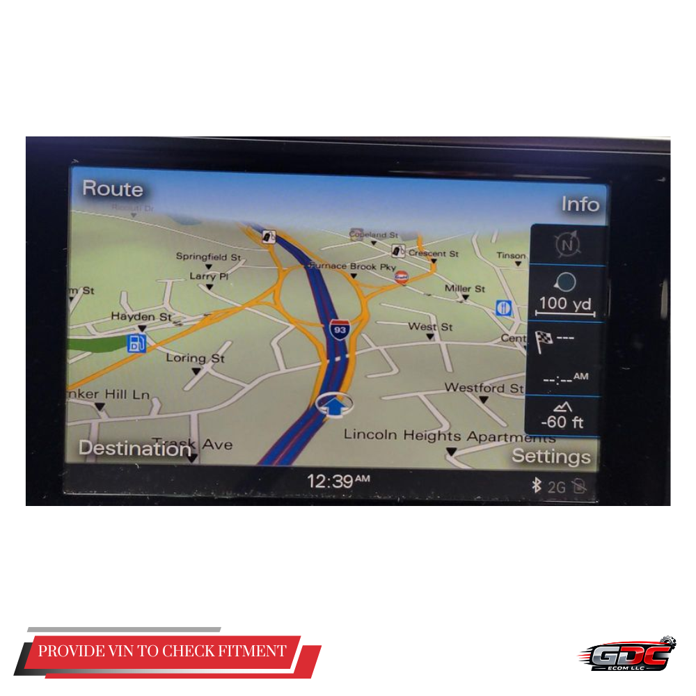 2012–2015 Audi A6 Radio Navigation Information Display Screen OEM — view 2