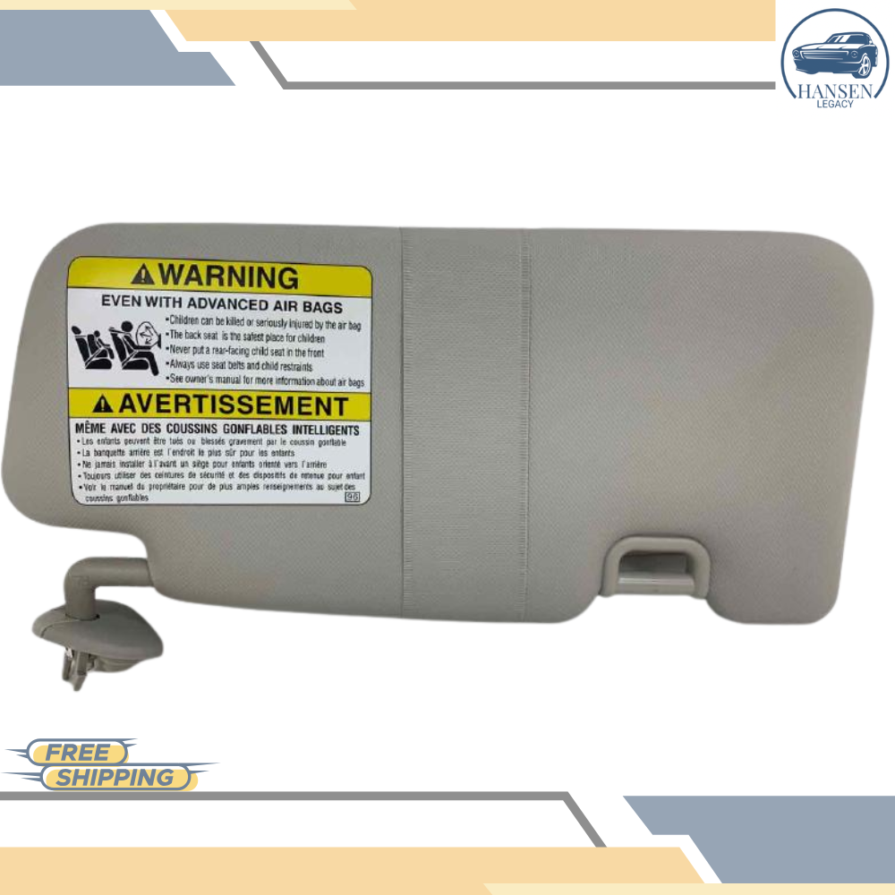 2017–2023 Subaru Impreza LH Driver Sunvisor Sun Visor with Mirror & Extender OEM — view 1