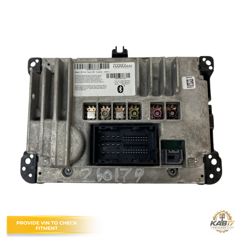 2014 Dodge Truck Ram 1500 AM FM Radio Receiver with Display Screen OEM — view 4