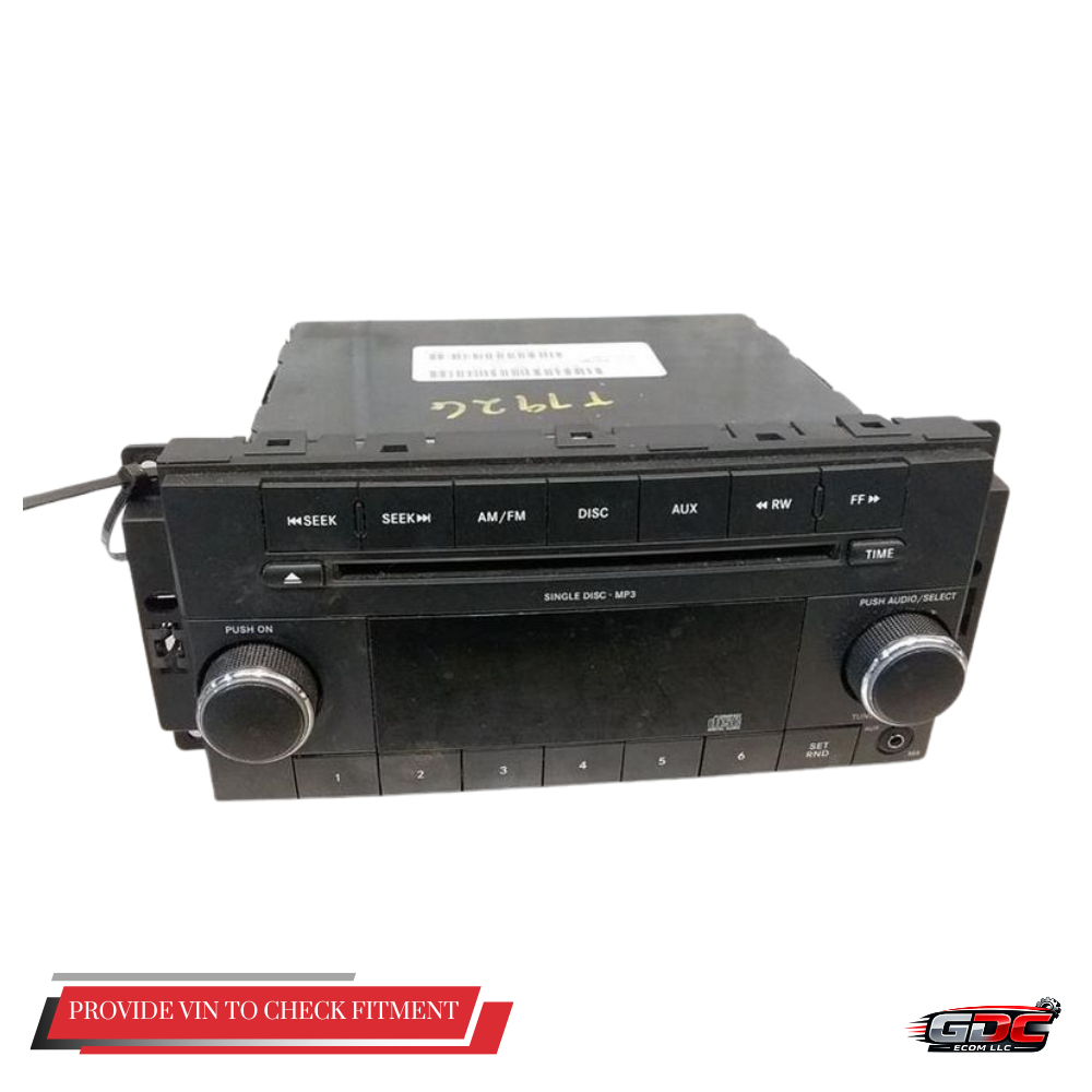2011–2012 Dodge Caliber AM FM CD MP3 Radio Receiver OEM — view 1