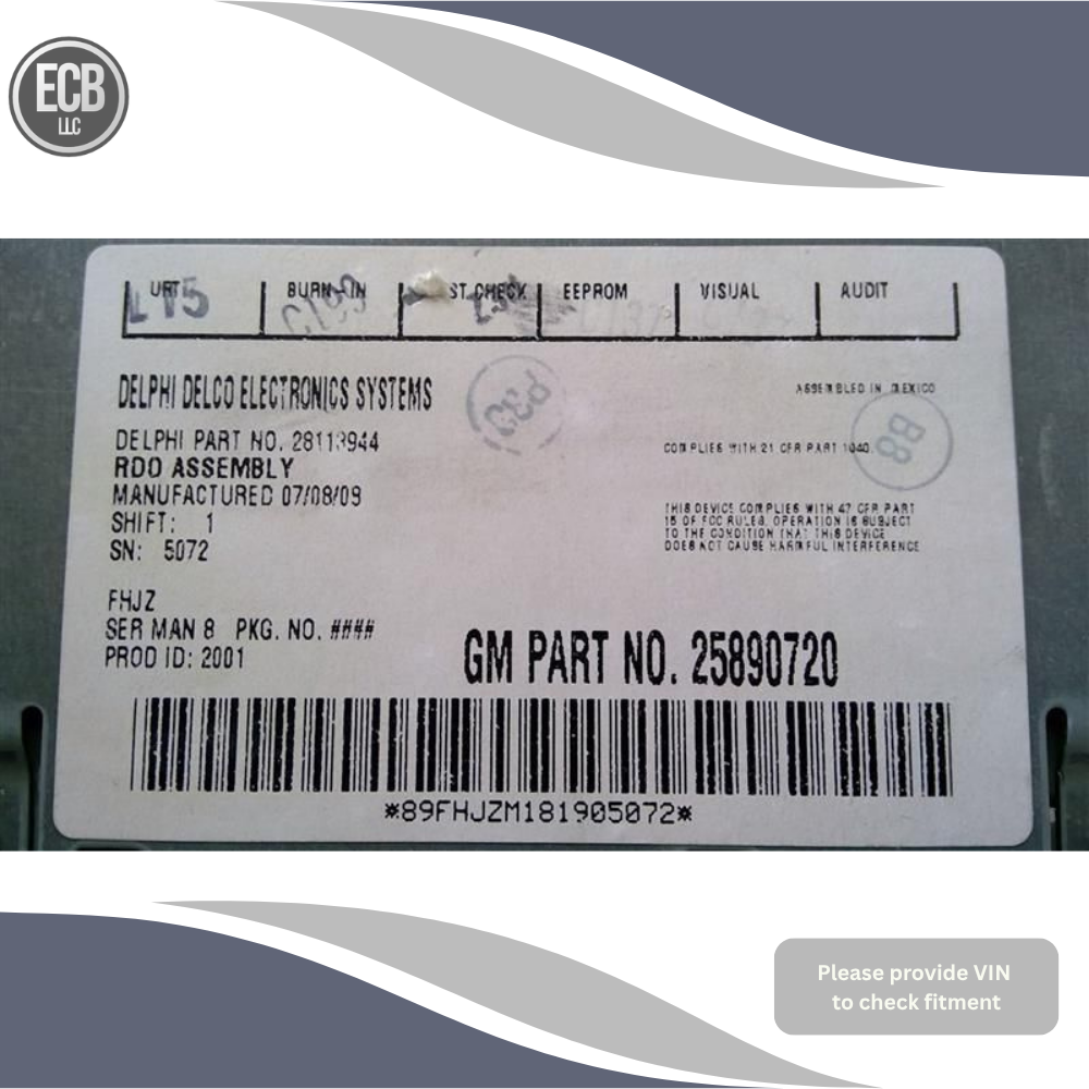 2008–2009 Pontiac G6 AM FM CD Radio Receiver Option UBK — view 2