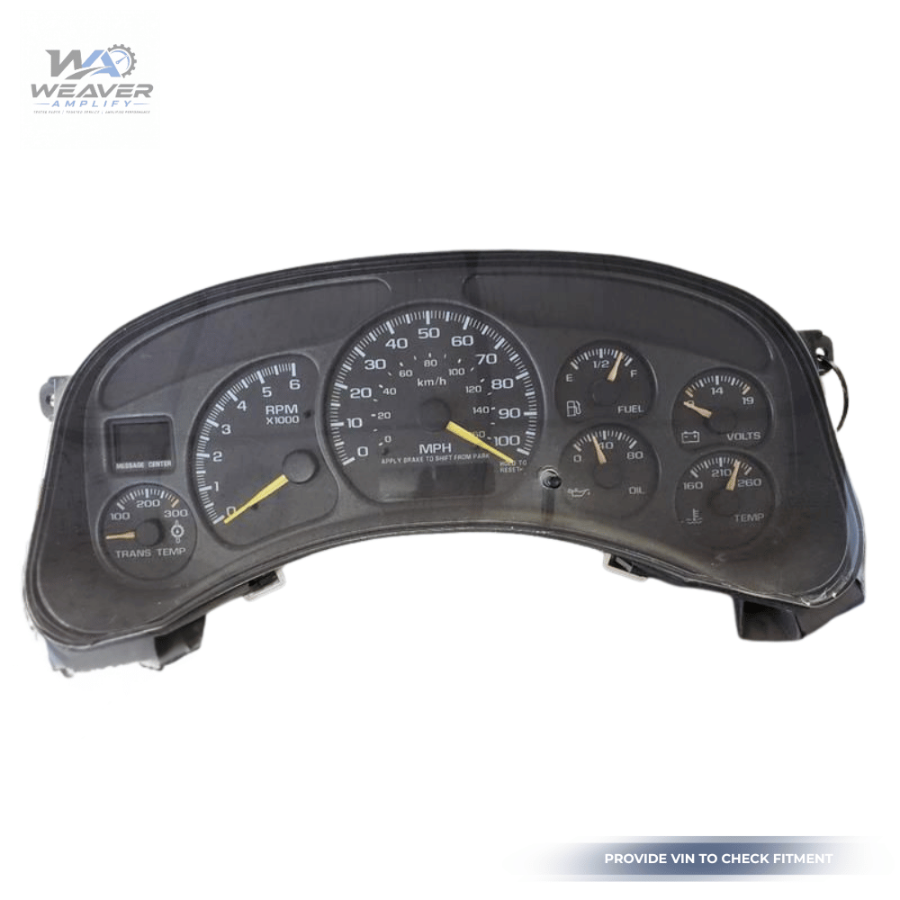 2001–2002 Chevrolet Silverado 2500 Speedometer Head Cluster OEM — view 1