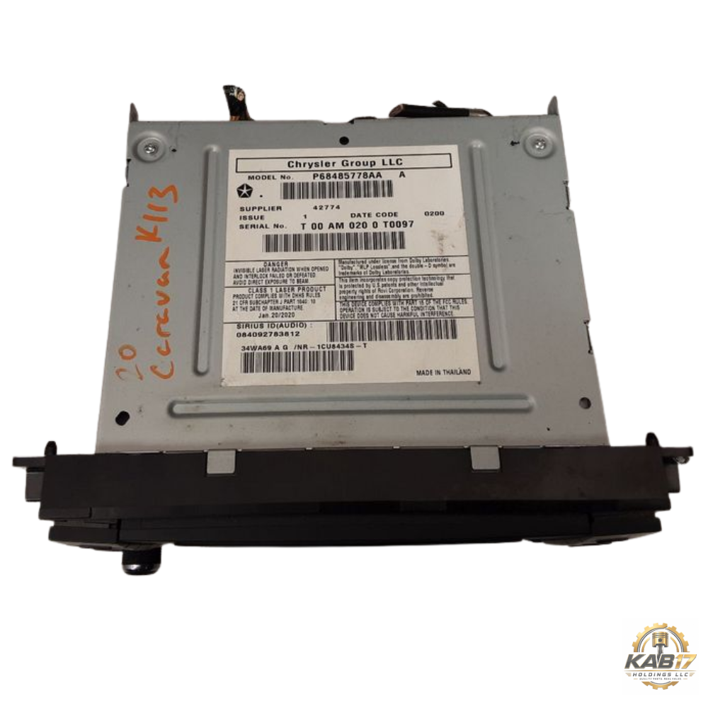 2012–2018 Dodge Caravan Radio Display Receiver RHB Navigation OEM — view 3