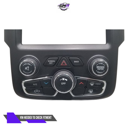 2013–2023 Dodge Ram 1500 2500 3500 A/C AC Heater Temperature Controls Bezel — view 2