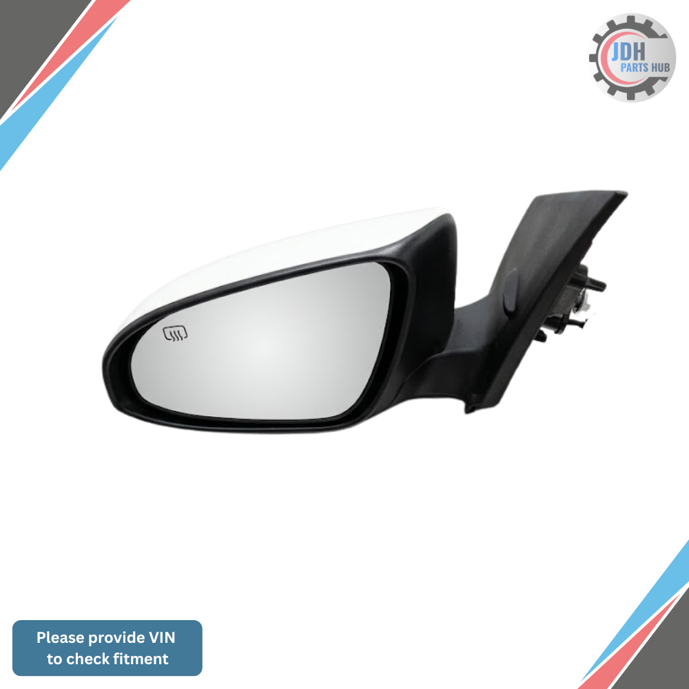2014–2019 Toyota Corolla Left Driver Side View Door Mirror Heated White — view 1