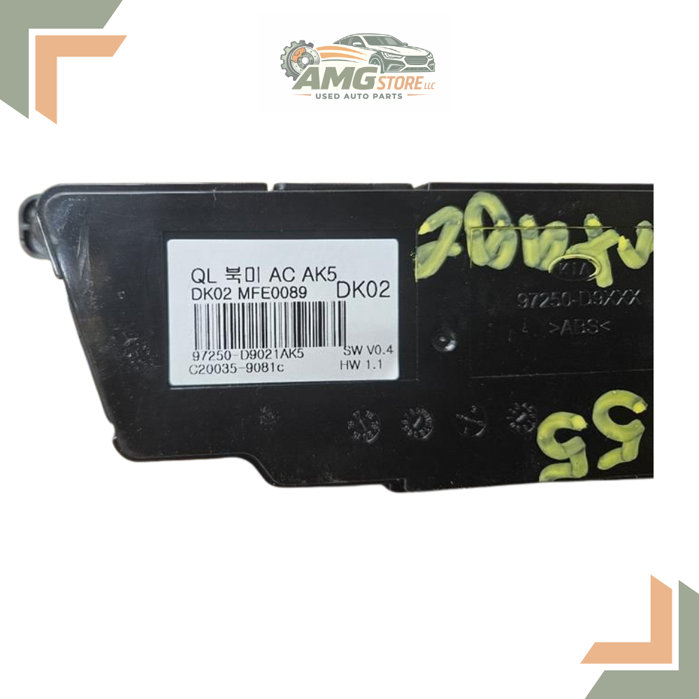 2017–2019 Kia Sportage Manual A/C AC Heater Temperature Control ID 97250D9021 — view 3