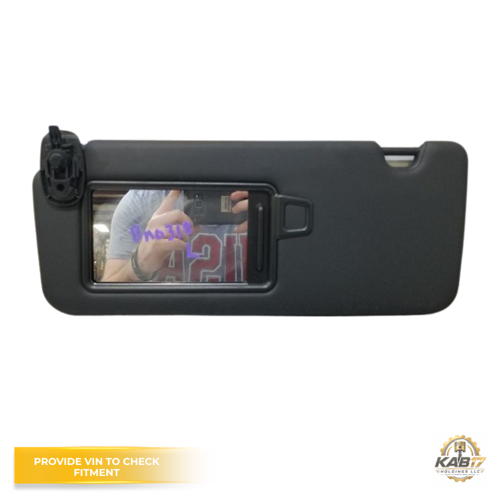 2022–2024 HYUNDAI SANTA CRUZ LH Driver Sunvisor Black Sun Visor with Mirror OEM — view 2