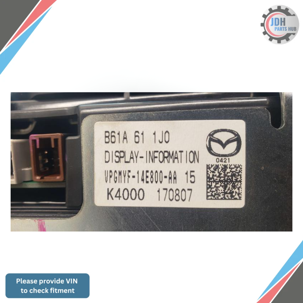 2017–2018 Mazda 3 Audio Radio Information Display Touch Screen OEM — view 4