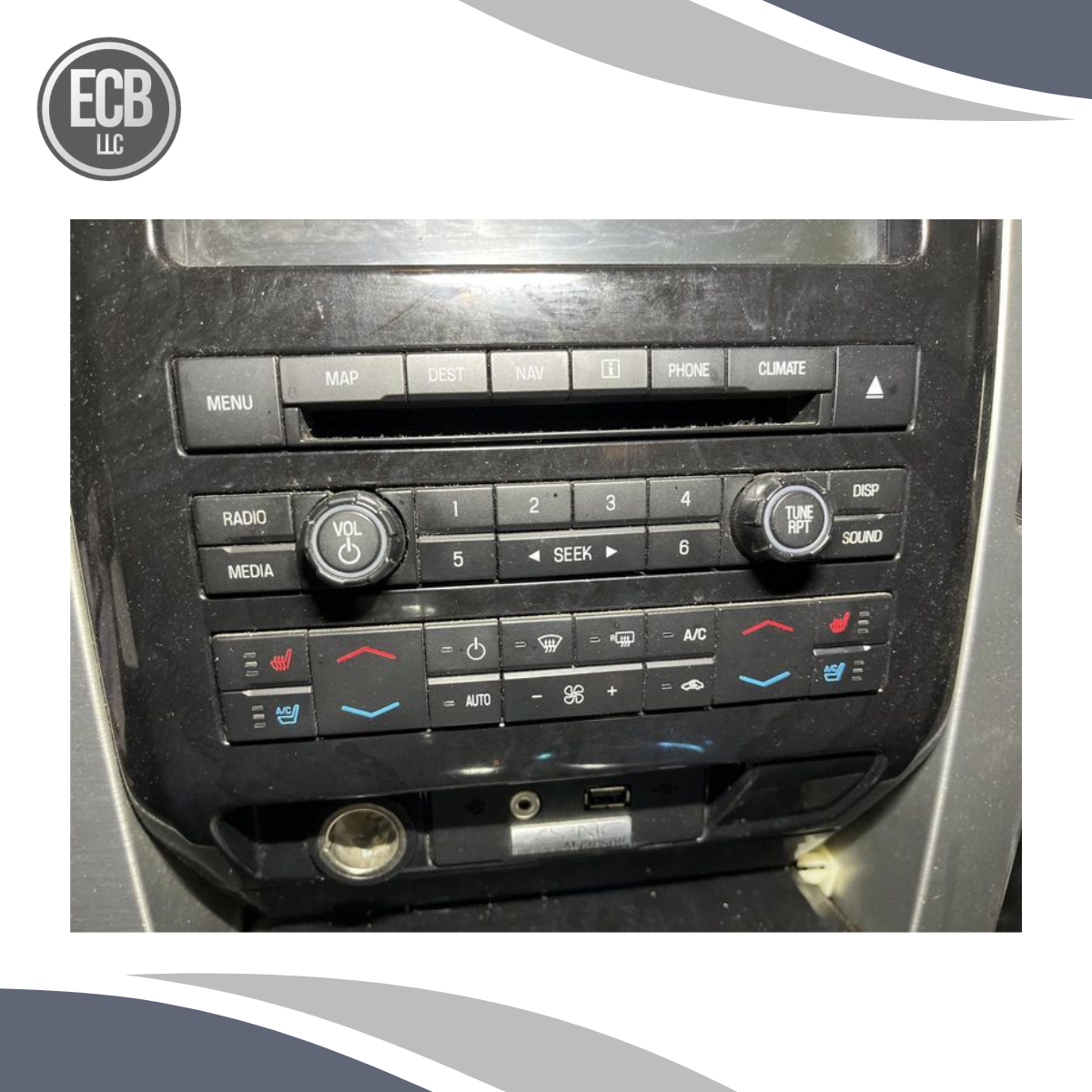 2011–2012 Ford F150 Receiver Control Panel 8" Touchscreen OEM — view 2