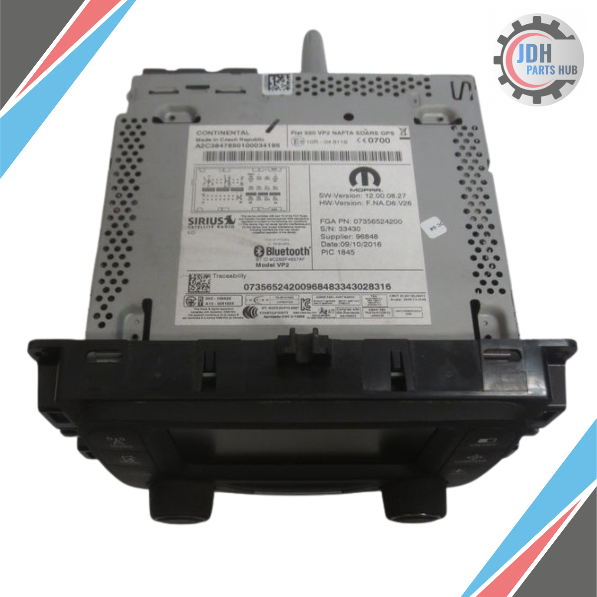 2015–2017 Jeep Renegade OEM AM/FM Radio Receiver 5.0� Touch Screen 07356524200 — view 2