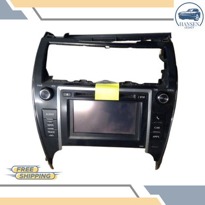 2012–2013 Toyota Camry AM FM CD Radio Display and Receiver Screen Face ID P10067 — view 4