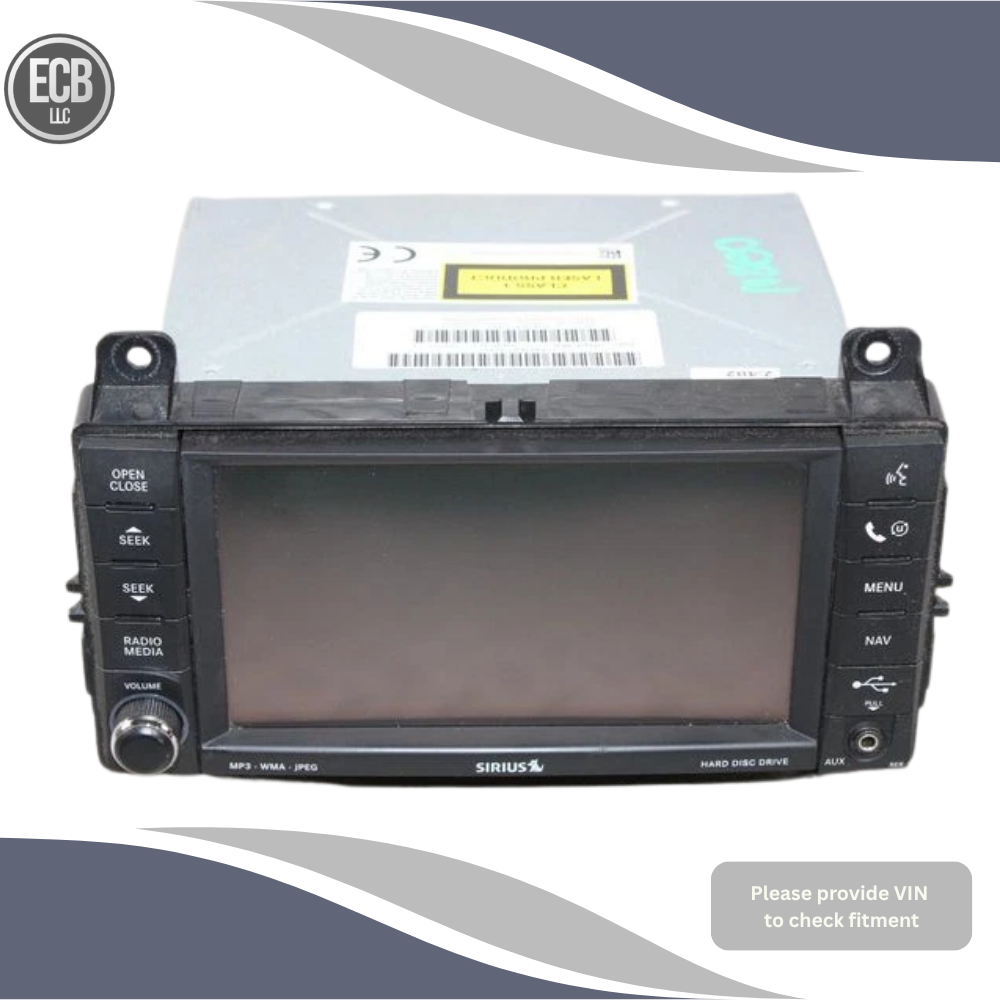 2011 Jeep Grand Cherokee Radio Receiver Display Screen Navigation ID RER OEM — view 1