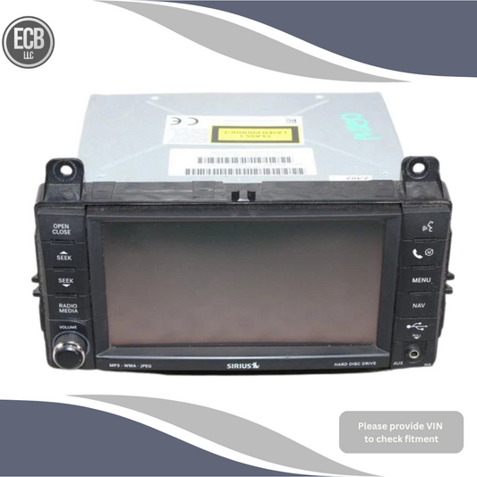2011 Jeep Grand Cherokee Radio Receiver Display Screen Navigation ID RER OEM — view 1