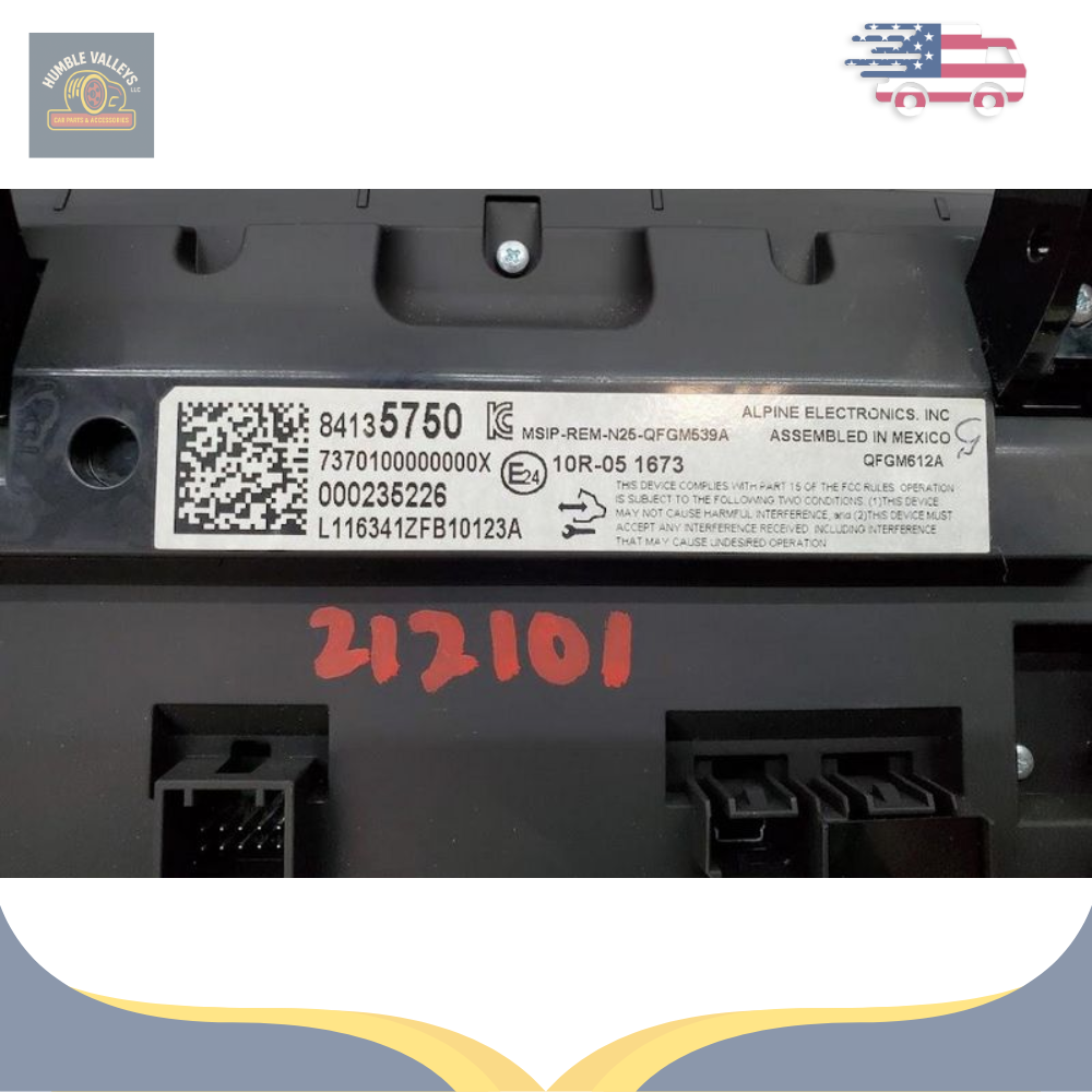 2017 Chevrolet Camaro Dash Mounted Radio Display and Control Panel OEM — view 4