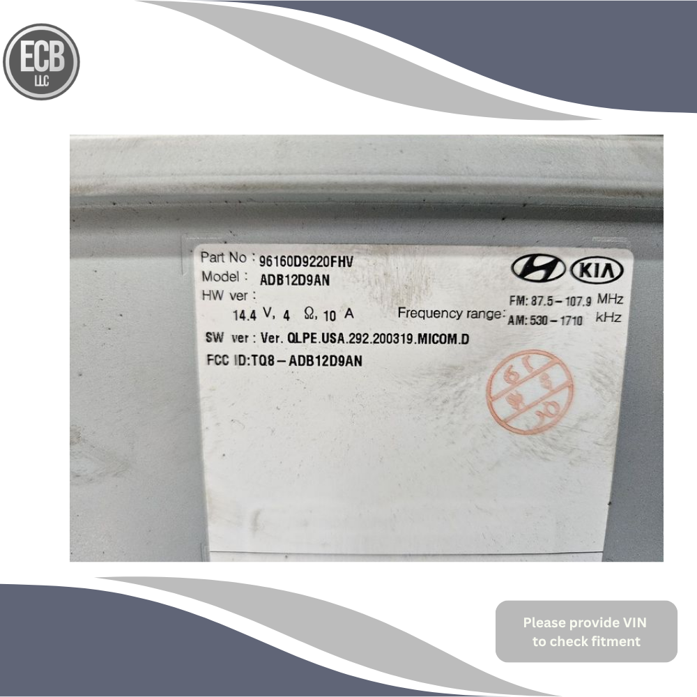 2020–2021 Kia Sportage Radio Receiver Display Screen OEM — view 3