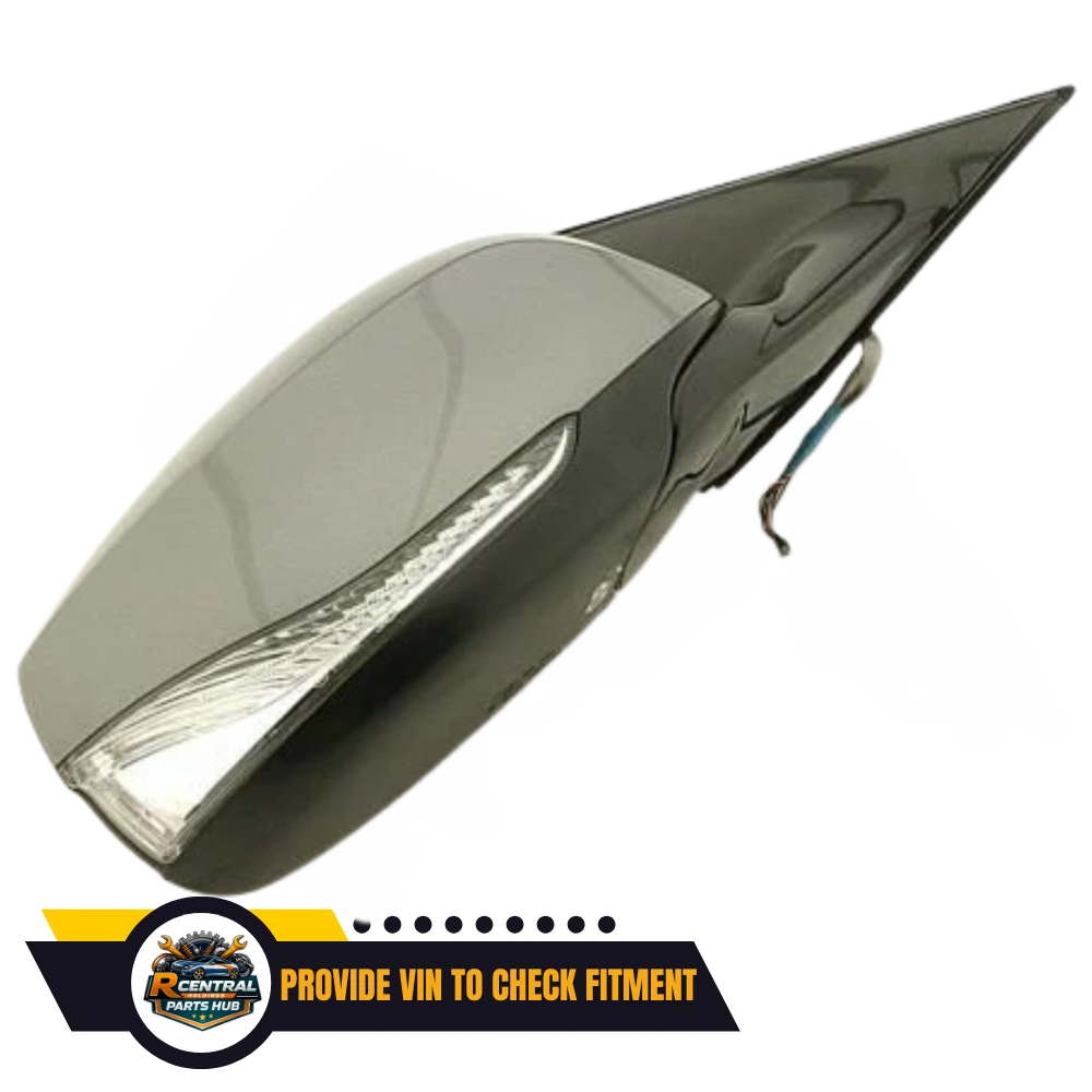 2014–2021 Infiniti Q50 Right Passenger Side Door Mirror Heated Gray OEM — view 3