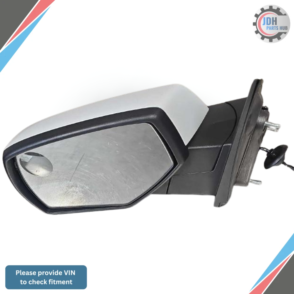 2014–2019 Chevrolet Silverado 1500 Left Driver Side View Door Mirror White OEM — view 1